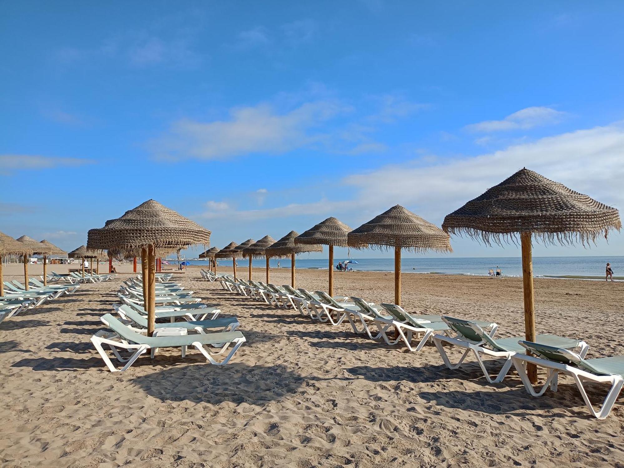 Apartamento Dos Habitaciones Primera Linea De Playa Valencie Exteriér fotografie