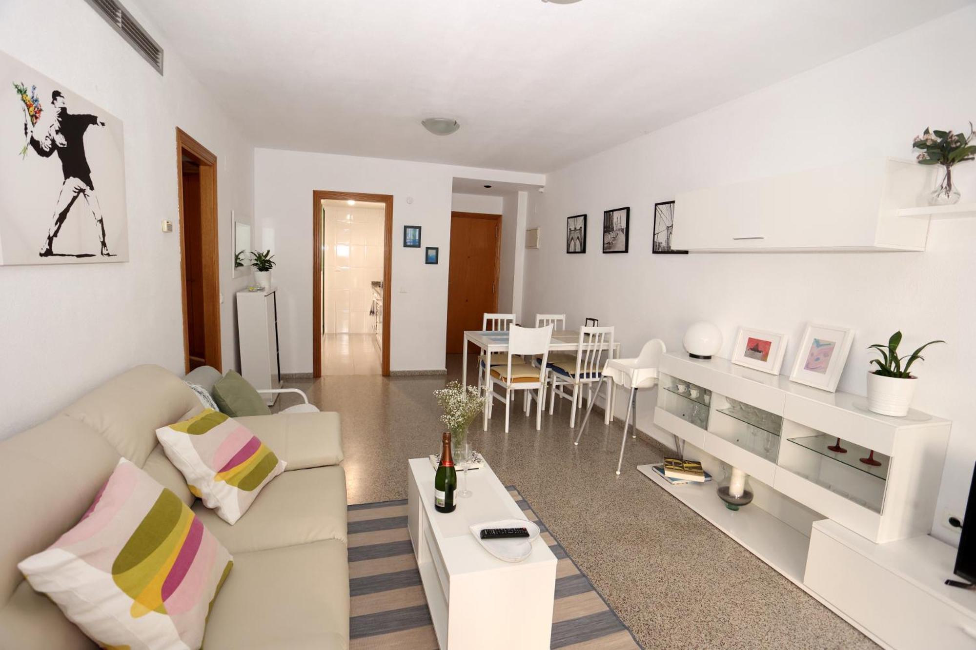 Apartamento Dos Habitaciones Primera Linea De Playa Valencie Exteriér fotografie